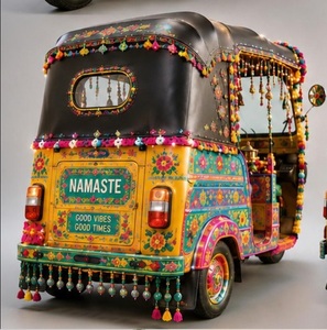 Bollywood Style Bride Groom Entry Auto Rickshaw Hot Selling 3 Wheels Mehendi Function Bridal Entry Tuk-Tuk Photobooth <b>Props</b> Sale - Product Image 4