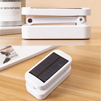 Portable pliable moderne solaire alimenté LED lampe de bureau contrôle tactile Dimmable USB Rechargeable sans fil pour les étudiants utilisation au bureau