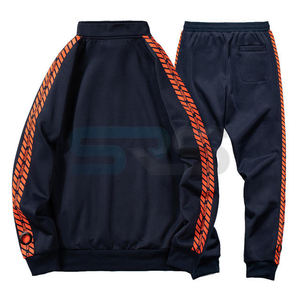 Conjunto Deportivo Personalizado al por Mayor para Hombre, Chaqueta con Capucha y Pantalones con Cordón, Diseño 2 en 1, Material Ligero para Gimnasio - Product Image 1