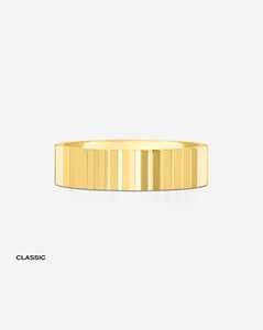 Anillo de Boda de 2mm o 5mm, Oro Sólido de 10k, 14k, 18k, Acanalado, Minimalista, de Lujo, Apilable, para Uso Diario, Joyería Fina para Mujer, Precio de Fábrica - Product Image 1