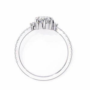 Joyería de Diamantes Cultivados en Laboratorio, Oro Amarillo, Rosa y Blanco de 10K, 14K y 18K, Corte Pera, Diamante de Laboratorio, Anillos de Boda Sencillos con Diamante Solitario para Mujer - Product Image 4