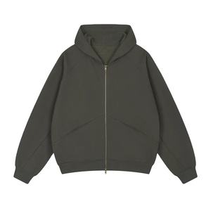 Sudadera con Capucha y Cierre de Cremallera, Cuello Alto, 400g, Otoño Invierno, Unisex, Personalizable con Logotipo, Marca de Moda, para Hombre, Impresión en Serigrafía - Product Image 1