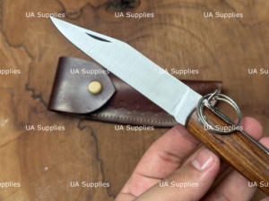 Wholesale Best Price Back <b>Lock</b> Folding Knife Drop Point Blade Wood Handmade Outdoor EDC Hunting Camping Multi-functional Knife - Product Image 3