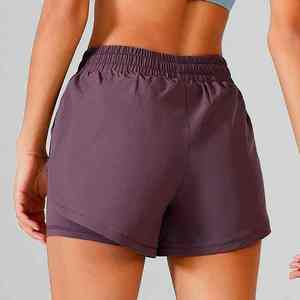 Shorts Deportivos de Verano para Mujer, Elásticos, de Cintura Alta, Transpirables, de Secado Rápido, para Yoga y Deportes al Aire Libre, Leggings de Yoga con Cintura Elástica - Product Image 4