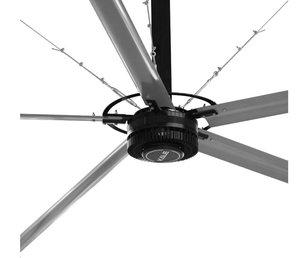 Ventilateur de plafond industriel HVLS haute efficacité de 16 pieds, 220V triphasé, grand diamètre, pour circulation d'air - Product Image 3