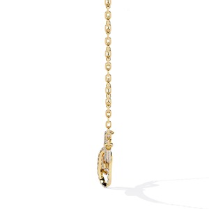 Aniva Graceful 14K Gold <b>Bow</b> Design Necklace 0.90CT Lab Grown Diamond IGI Certified Trendy Fine Jewelry For Women - Product Image 2