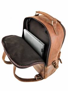 Custom Full Grain Genuine Leather Backpack <b>Men</b> Luxury Laptop <b>Bag</b> Waterproof High Capacity Wholesale Rucksack LBK-0120 - Product Image 5