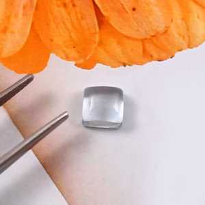 พลอยโทแพซสีฟ้าธรรมชาติทรงสี่เหลี่ยมขนาด 6x6 มม. แบบหลังแบน ปรับขนาดแล้ว สำหรับทำเครื่องประดับ ขายส่งจำนวนมาก - Product Image 3