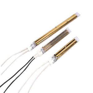 Élément chauffant infrarouge halogène au quartz et tungstène, double tube, plaqué or, à réponse rapide, pour <span class=keywords><strong>chauffage</strong></span> radiant à ondes courtes - Product Image 2