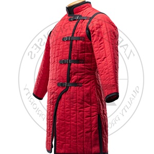 Medieval Gambeson Thick Padded Coat Full Sleeve Cotton Armor Long Length Aketon <b>Jacket</b> for Winter Reenactment Costume - Product Image 5