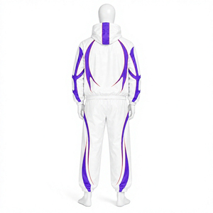 Conjunto Deportivo Cortavientos de Nailon con Logotipo Personalizado, Chaqueta Ligera con Capucha y Pantalones, Ropa Deportiva y Urbana Unisex Premium - Product Image 2