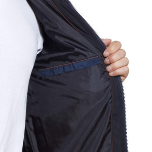 Blouson matelassé noir respirant de haute qualité pour homme, style streetwear décontracté, avec capuche personnalisable – Vestes pour hommes - Product Image 3