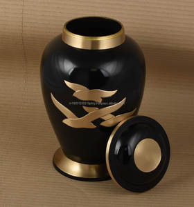 Urnas de Cremación de Latón Personalizadas al por Mayor, Tamaño 10 Pulgadas, Multicolores, Estilo Americano, Más Vendidas en India, para Cenizas Humanas, Conmemorativas - Product Image 4