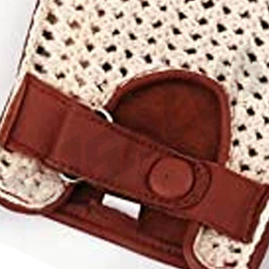Crochet Cotton Wrist <b>Gloves</b> Breathable Plain Design Brown Trim Casual Wear Spring Summer - Product Image 5