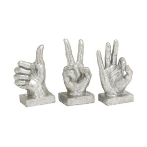 Estatua Romántica de Dos Manos Entrelazadas, Acabado de Latón Envejecido, Escultura de Manos, Elegante Adorno de Escritorio, Objeto Artístico para Aniversario - Product Image 4