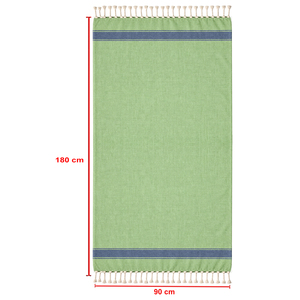Fabricant en gros de serviettes de plage Fouta rayées en coton recyclé, personnalisées et très vendues - Product Image 2