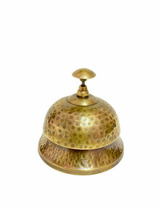 Campana de escritorio náutica de latón macizo, campana de servicio vintage para hotel, campana de recepción, campana de llamada marina antigua, acabado pulido hecho a mano - Product Image 4