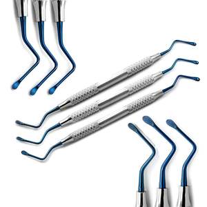 Curetas Dentales de Alta Precisión, Ergonómicas, de Acero Inoxidable, Instrumentos Manuales para Periodoncia - Product Image 5
