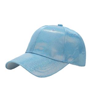 Wholesale Custom <b>Iridescent</b> PU Leather Hard <b>Top</b> Hip Hop Hat Gorras Baseball Caps 2026 - Product Image 2