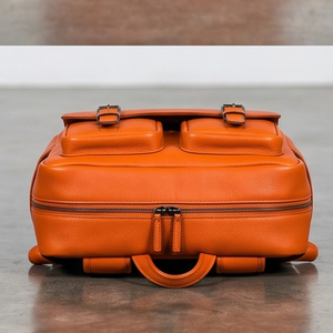 Street Fashion Leather <b>Backpack</b> With <b>Laptop</b> Bags Compartment Buckle Closure Leather <b>Laptop</b> Unisex Genuine Leather <b>Laptops</b> Bags - Product Image 4