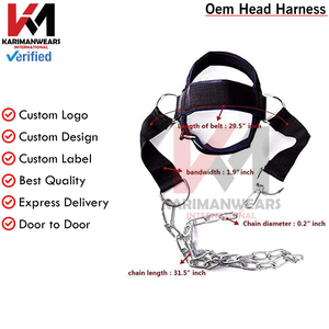 Neck <b>Training</b> Harness Men Women Gym Weightlifting Support <b>Strength</b> Workout Band OEM Supplier - Product Image 3