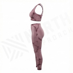 Conjuntos de Yoga para Mujer, Sublimación con Estampado Tie Dye, Ropa Deportiva Sexy de Secado Rápido, Transpirable, para Gimnasio y Entrenamiento - Product Image 3