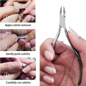 Coupe-cuticules professionnels en acier inoxydable, ciseaux pour peaux mortes, coupe-ongles, éliminateur de cuticules - Product Image 4