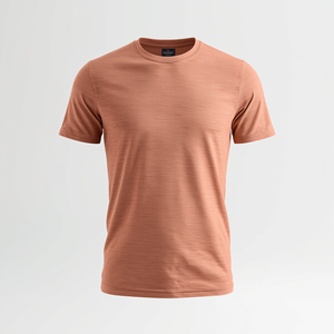 T-shirt pour homme en coton 100% tricoté, col rond, décontracté, personnalisé - Product Image 2