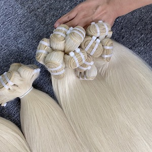 Prix de gros Extensions de cheveux Remy de qualité Vip vietnamienne Paquets bruts avec couleur blonde des vendeurs du Vietnam - Product Image 1