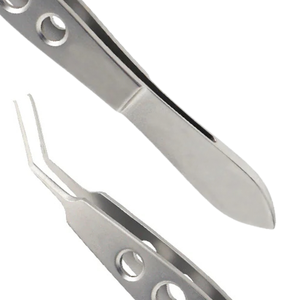 Pinzas de Capsulorrexis Utrata de 10.5cm con Punta Angular de 11mm, de Acero Inoxidable, Reutilizables, Manuales, con Certificación CE, para Microcirugía Oftálmica - Product Image 6