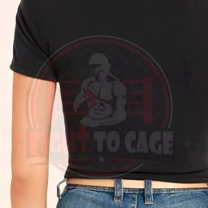 Nouveau T-shirt décontracté noir uni à col rond et manches courtes pour femme – Qualité supérieure, respirant, écologique, extensible et léger pour l'entraînement - Product Image 5