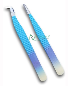 Pinzas de Precisión para Pestañas, Herramienta de Acero Inoxidable para Extensiones de Pestañas, Estilizado de Cejas, Cuidado Personal, Salón de Belleza Profesional - Product Image 4