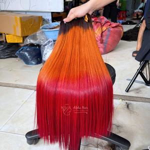 Extensiones de cabello humano sedoso de alta calidad, cabello crudo vietnamita Natural, superfuerte, espejo grueso, hueso recto, paquete de encaje HD - Product Image 1