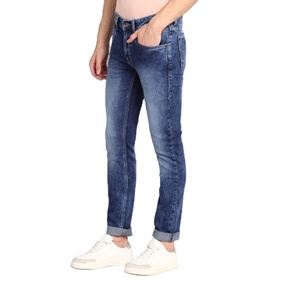 Fabricants de vêtements ODM – Nouveaux jeans décontractés pour hommes, coupe ajustée, taille basse, délavés, coupe ample et slim - Product Image 5