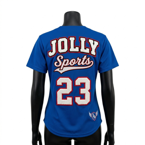 Maillot de baseball pour femme en polyester respirant, avec empiècements à rayures noires et blanches, logo personnalisé par transfert thermique, maillot de baseball en coton pour femme - Product Image 6