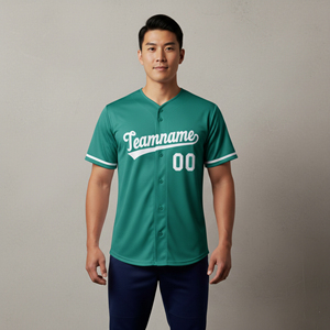 Uniformes de Béisbol Personalizados 2026, Sublimados, Transpirables, Antibacterianos, de Secado Rápido, con Botones, Cuello en V, 100% Poliéster, Unisex - Product Image 3