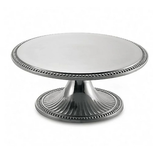 Attractive Modern Style Polished Silver Metal <b>Cake</b> Stand Round Pedestal Dessert Display For <b>Weddings</b> Parties And Home Use - Product Image 5