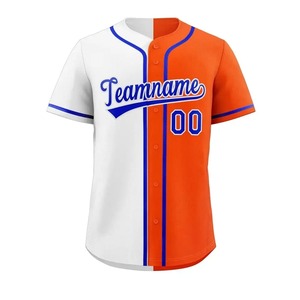 Custom <b>Baseball</b> Jersey Men Gradient Button Up Team Uniform with Name Number Personalized <b>Baseball</b> Jersey - Product Image 4