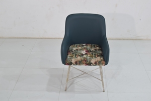 Modern style industrial Home Office Dining Chairs High Quality Iron Frame Velvet Material Top Selling Hotels Villas dining chair - Product Image 6