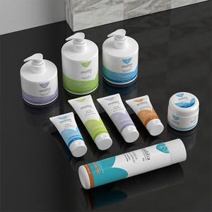 Emballage cosmétique personnalisé, flacon de shampooing de 300 ml, flacon pompe pour gel douche, pot de crème de 150 g, tube de nettoyant pour le visage, plastique HDPE - Product Image 1
