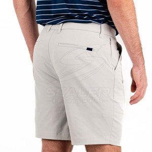 Shorts de golf performants à séchage rapide, respirants, écologiques, taille mi-haute, en tissu extensible léger et confortable, couleur unie, style décontracté - Product Image 3