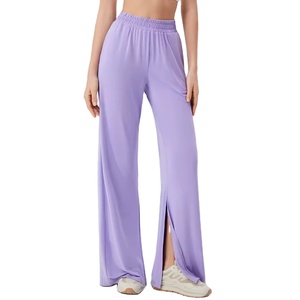 Pantalones Deportivos Transpirables para Mujer, Pantalones de Yoga Holgados con Abertura Lateral para Baile Casual, Leggings - Product Image 1