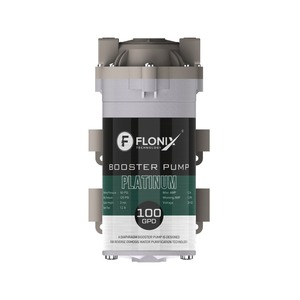 Bomba de Refuerzo RO FLONIX Platinum de 100 GPD, Bomba de Agua de Alta Presión de 24V CC para Purificador de Agua Doméstico de Ósmosis Inversa - Product Image 1