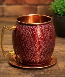 Moscow Mule Copper Mug Sublimation Copper Plated Stainless Steel Mug Engraved <b>Beer</b> Drinking Mug - Product Image 5