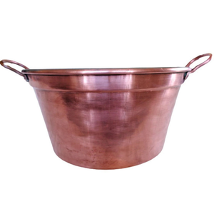 Cuenco de Cobre Puro Martillado a Mano para Pedicura con Asas, Acabado Antiguo Duradero, Respaldo Ajustable para Salón, Hogar, Relajación y Masajes - Product Image 6