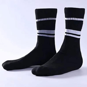 Econex Sports Yellow Crew Non-Slip <b>Socks</b> Geometric Pattern Breathable Seamless Spandex/Nylon/Cotton for Basketball Women Winter - Product Image 3