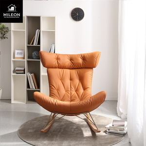 كرسي معدني بسيط مخصص لغرفة المعيشة بتصميم غرفة فندقية من الطراز الاسكندنافي - Product Image 4