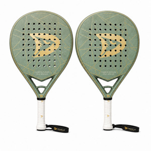 Ensemble de raquettes de paddle-tennis en fibre de carbone 3k, raquette professionnelle en forme de larme avec noyau en EVA, fournisseur, emballage en vrac, vente en gros - Product Image 2