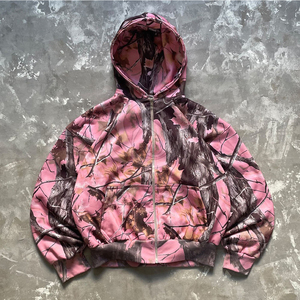 Sudadera con Capucha de Invierno para Hombre, Casual, Transpirable, Talla Grande, Estampado de Camuflaje, Personalizable, de Poliéster/Algodón Grueso, de Alta Calidad OEM - Product Image 2