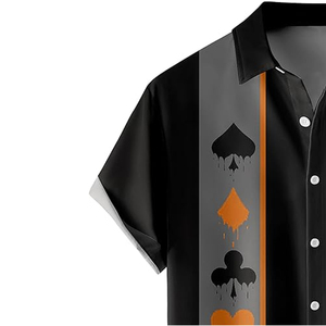 เสื้อฮาวายผู้ชายขายส่ง ลายดอกไม้ เสื้อชายหาด แขนสั้น สวมใส่สบายๆ สำหรับวันหยุดฤดูร้อน - Product Image 2